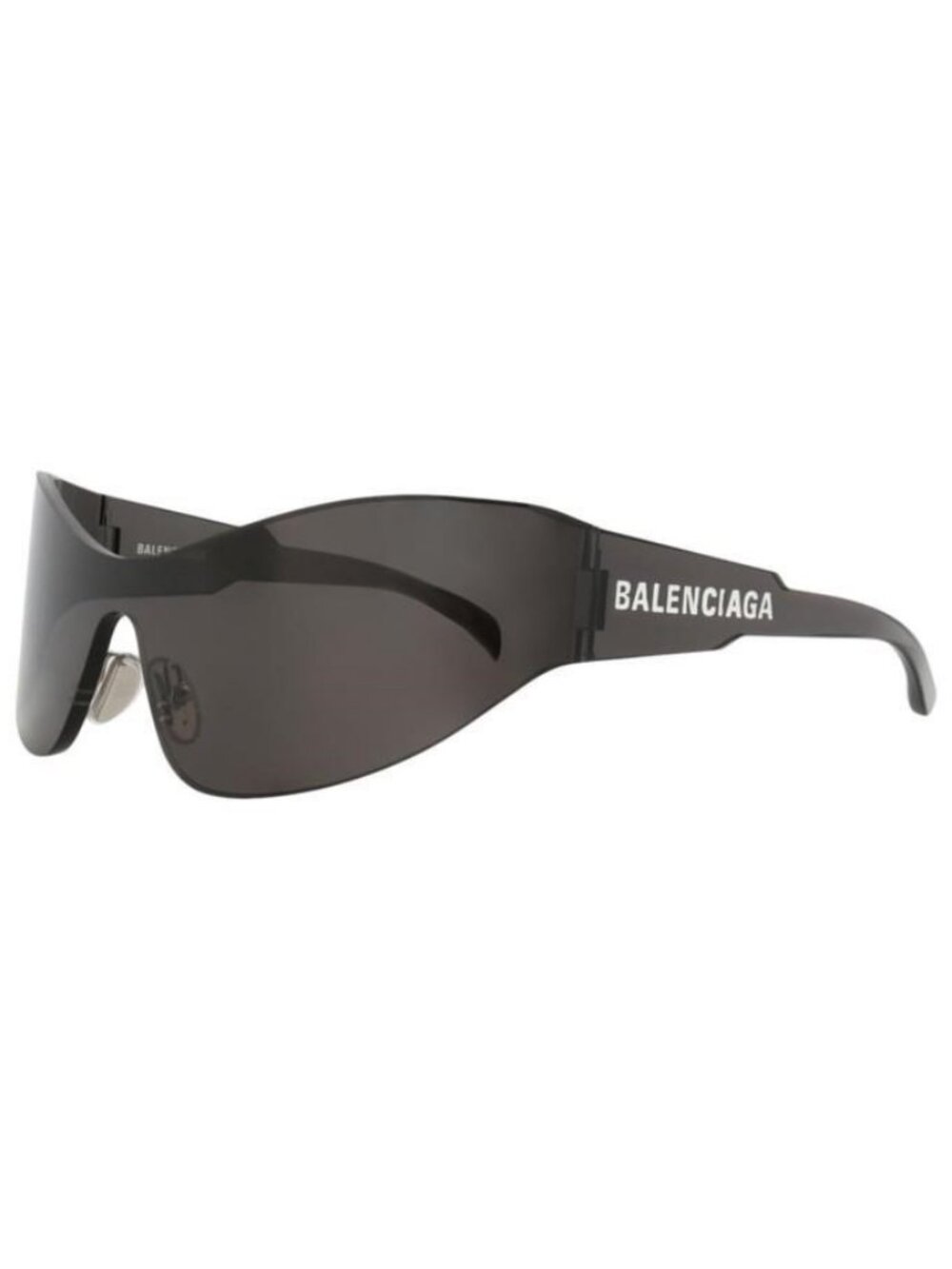 New Balenciaga Womens Shield/Wrap Grey Grey Grey Fashion Designer Sunglasses
